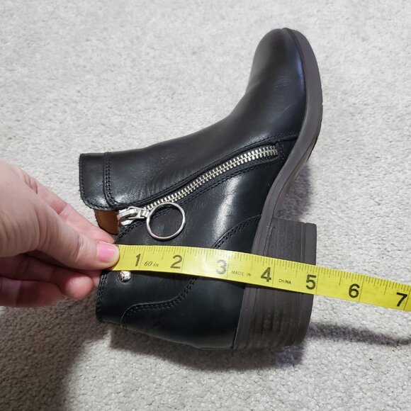 PIKOLINOS Doroka Ankle Boots Booties Leather Side Zip Black Women's 38EU 7US - Picture 14 of 14